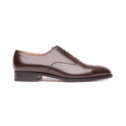 Richelieu Bout Droit [Homme Cuir Lisse Marron Mélèze]