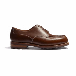 Derby Golf [homme Cuir Veau Box Bergeronnette Piqûre Contrastée écrue]