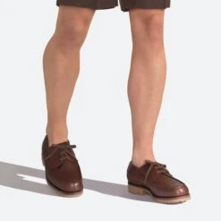 Derby Bateau [homme Cuir Lisse Marron Chêne] -J.M. Weston 114130269011 Derby bateau 1