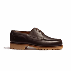 Derby Bateau [homme Cuir Veau Lisse Café]
