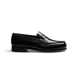 Mocassin 180 [homme Cuir Veau Vernis Noir]