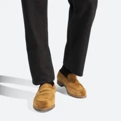 Mocassin 180 [homme Cuir Veau Velours Beachnut] -J.M. Weston 1141GBW1801FM