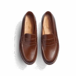 Mocassin 180 [homme Cuir Veau Box Bergeronnette Piqûre Contrastée écrue] -J.M. Weston 1141GHP1801FH