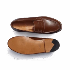 Mocassin 180 [homme Cuir Veau Box Bergeronnette Piqûre Contrastée écrue] -J.M. Weston 1141GHP1801FS