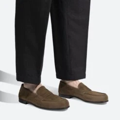 Le Moc' Weston [homme Nubuck Kaki] -J.M. Weston 1145GBK2819GM