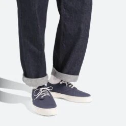 Tennis 1938 [Toile De Coton Marine, Semelle Blanche] -J.M. Weston 11N6GCK1240BM e6167696 cab1 4b18 b655 c18773580d2b