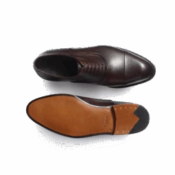 Richelieu Edouard [Homme Cuir Lisse Marron Patiné] -J.M. Weston 11U3FRX3732FS