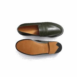 Mocassin 180 [femme Cuir Veau Box Vert] -J.M. Weston 12821841801FS