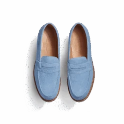 Mocassin 180 [femme Velours Bleu Clair] -J.M. Weston 1282FOV1807AH