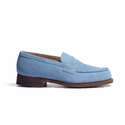 Mocassin 180 [femme Velours Bleu Clair]