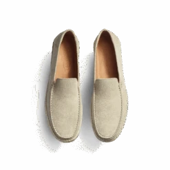 Mocassin Espadrille Uzès [homme Cuir Velours Beige] -J.M. Weston 13B1GEN91854H