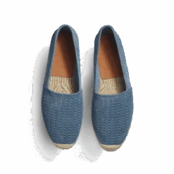 Espadrille Wait And Sea [homme Cuir Veau Velours Perforé Bleu Ciel] -J.M. Weston 13G7GJV9335846H