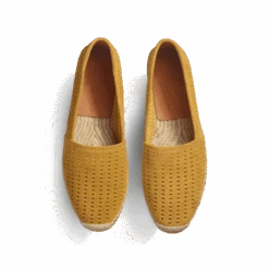 Espadrille Wait And Sea [homme Cuir Veau Velours Perforé Jaune] -J.M. Weston 13G7GJX93358H