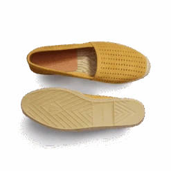 Espadrille Wait And Sea [homme Cuir Veau Velours Perforé Jaune] -J.M. Weston 13G7GJX93358S
