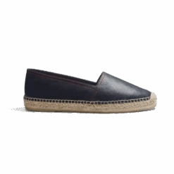 Espadrille Wait And Sea Roland-Garros [homme Cuir Veau Nappa Marine]