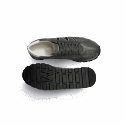 Basket On My Way [homme Cuir Veau Velours Gris Détails Veau Sport Marine Et Blanc] -J.M. Weston 13N8GJN62652S