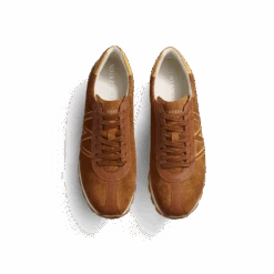 Basket On My Way [homme Cuir Veau Velours Beachnut Details Cuir Veau Sport Jaune] -J.M. Weston 13N8GJO62652H