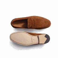 Mocassin Woogie [femme Cuir Veau Velours Beachnut] -J.M. Weston 14F6GDC93553S