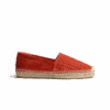 Espadrille Wait And Sea [femme Cuir Veau Velours Orange]