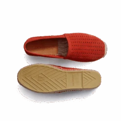 Espadrille Wait And Sea [femme Cuir Veau Velours Orange] -J.M. Weston 14F7GDD93358S
