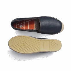 Espadrille Wait And Sea Roland-Garros [femme Cuir Veau Nappa Marine] -J.M. Weston 14F7GLZ93458S