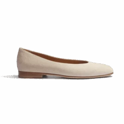 Ballerine [femme Cuir Chèvre Velours Beige]