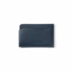 Porte-cartes Double You [Cuir Veau Lisse Marine]