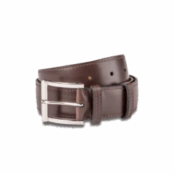 Ceinture Demi-Jonc [Cuir Veau Box Marron Mélèze]