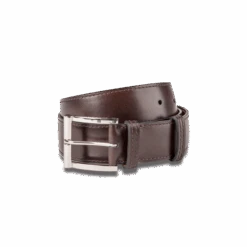 Ceinture Demi-Jonc [Cuir Veau Finition Patinée Marron Mélèze]